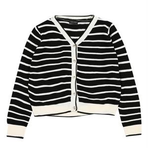 [코데즈컴바인 (사용안함)]스트라이프 금장 단추 가디건 (CJC-CD301W8)