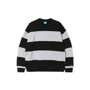 [유씨엘에이]UA8LT87 UCLA 절개 스트라이프 오버핏 맨투맨