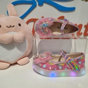 탈렌트키즈 HC03 하트폼폼LED구두-PK TSX11HSH17