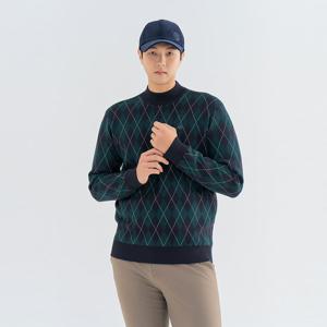 [레노마골프]남성 아가일 패턴 방풍 니트 RMSRN3209-804