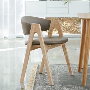 베스트리빙 하프 인테리어 카페 원목 식탁 의자 2개