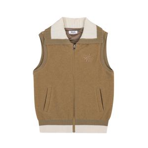 여성 골프 와이드 카라 방풍 베스트 VLKVO911_BE