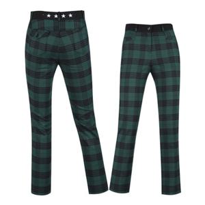보스케 여성 가을 골프웨어 편한 반밴딩 체크 골프바지 L102422