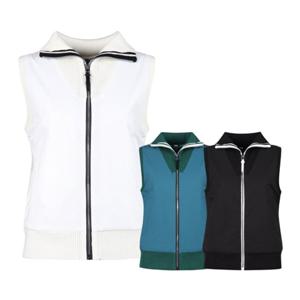 보스케 여성 가을 골프웨어 골프 풀집업 방풍 니트 조끼 L102439