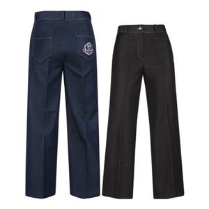 보스케 여성 가을 골프웨어 와이드 데님 청바지 골프바지 L10499