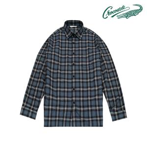 [크로커다일] 면 중체크 캐주얼 노멀핏 남방 CDAAAWS3405