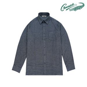 [크로커다일] 노멀 약피치 윈도우 체크 노멀핏 남방 CDAAAWS3407
