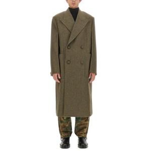 지방시 남성 카키 오버사이즈 미들 코트 BMC07G14XJ_333