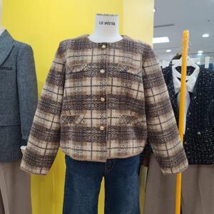 르피타 DP01 라운드니트재킷 L244UJKC52