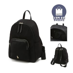 [쇼핑백동봉]블랙 단색 나일론 미니백팩HIWA5E452BK