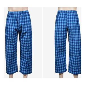 편안한 착용감 체크무늬 남성 9부 빅사이즈 파자마