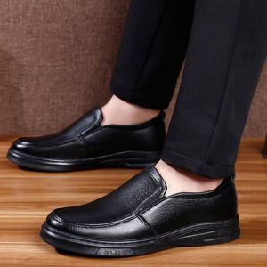 클래식 남자 털 슬립온 로퍼 남성 겨울 신발 방한화