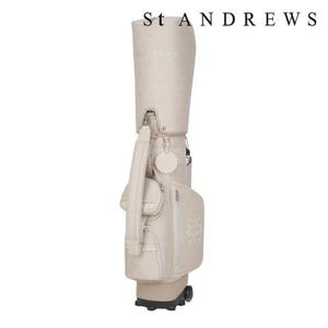세인트앤드류스  (821E1CB051BG) 여성 자카드 패턴 휠 캐디백 & 탈착 파우치