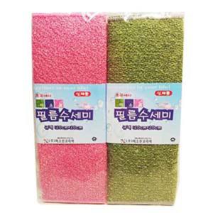 미소진 극세사 필름 수세미 2P