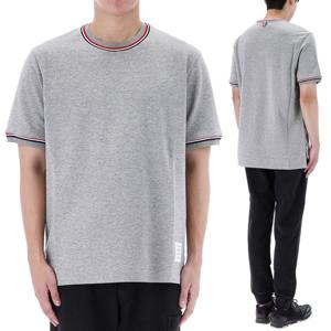 톰브라운 밀라노 스트라이프 반팔 티셔츠 MJS231A J0055 055