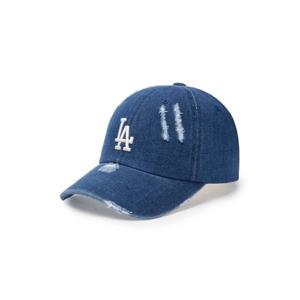 MLB  (3ACPVD34N-07INS) 공용 데미지 워싱 데님 볼캡