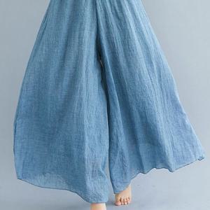 아사면치마바지 팬츠 통바지 ST230324