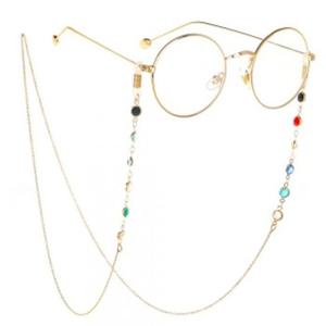 아이업 큐빅 안경줄(골드)/ 패션 체인 안경목걸이