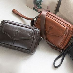 남자 가죽 소형 메신저백 가방 정장 핸드백 쇼퍼백