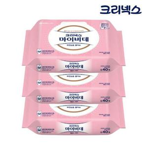[땡큐온]크리넥스 밸런스케어 마이비데 물티슈 40매 x3개