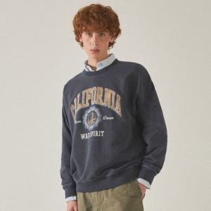 [후아유]남녀공용 Garment Dyed Graphic Sweatshirt WHMWF2224U