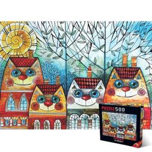 취미퍼즐 500조각 직소퍼즐 고양이 시티 PR3590