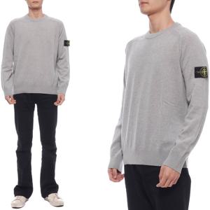 [스톤아일랜드] 24FW 남성 와펜 패치 울 니트 (8115545B4 V0M64 24F)