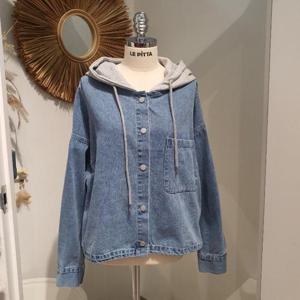 르피타 HC06 코튼 후드 데님 자켓(라이트 블루) L265UDO355