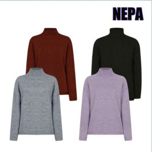 네파 [택가 104,000원] 여성 라이프스타일 모크넥 스웨터 반목 긴팔 티셔츠 7H85346