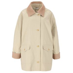 [에이비에프지]카라배색 포인트 면 하프 트렌치 코트 APZ5QR06G