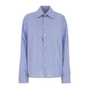 생로랑 자수 포플린 카산드르 셔츠 818606Y4K47 4783