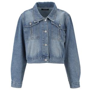 [에이비에프지]큐티 포켓 포인트 숏 데님 재킷 APZ5HJ32G