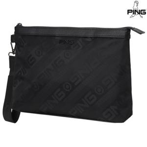 [양말증정]남성 로고 자가드 클러치백 111E1BG001_BK