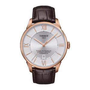 티쏘 남성 가죽 시계 슈망데뚜렐 T099.408.36.038.00