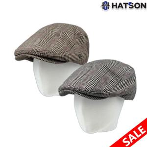 [햇츠온]남성 피에르가르뎅 봄 가을 글렌체크 헌팅캡 모자 PC33-704