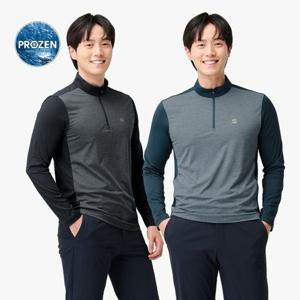 남성 아웃도어형 냉감 집업티 Q125-3103-04