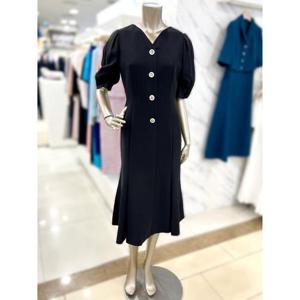 미니멈 세이브존01 V넥 쉬폰 소매 머메이드 원피스 MXBAWO4120