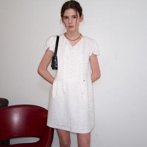 WOMAN 실키 자카드 미니 원피스 [2COL] / WBE2L15505