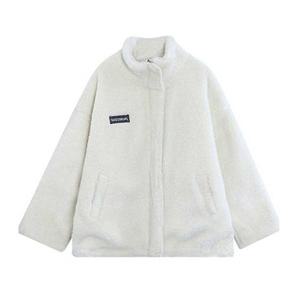 여자 10대 학생 오버사이즈 패션 봄코디 플리스 자켓