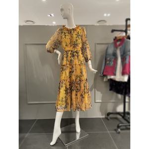 르니앤맥코이 플라워 패턴 쉬폰 롱 원피스 (MM04OP708HJZ)