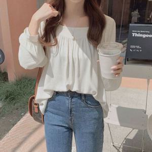 러블리 스퀘어 블라우스 LM-0010