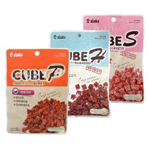 아스쿠 맘스큐브 60g x 3개 말고기 / 연어 / 명태 애견간식