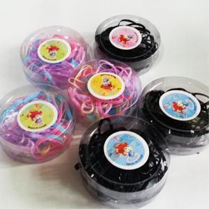 헤어끈 혼합 칼라 고무줄 밴드 6통 액세사리 똥머리