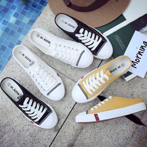 여성 캐주얼 치마 운동화 뮬스니커즈 패브릭 스타일