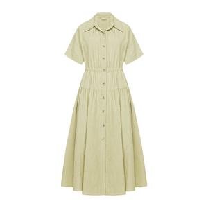 [린]엘티나 A라인 셔츠 원피스(LCOPPF0500/라임)_DG