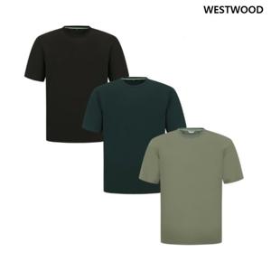 [웨스트우드] 남성 우븐 하이브리드 반팔 라운드티셔츠_WP2MCTR437