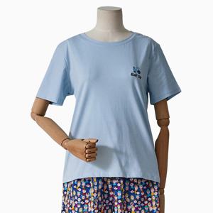 [포커스]블루카 자수 티셔츠_FM5D7TS0073