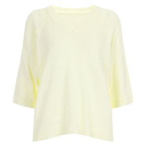 샵앤) 여성 V넥 반팔 니트 티셔츠FRB-WKN-20611-아이보리