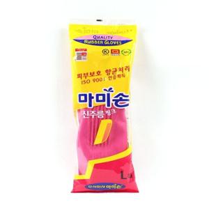 마미손 고무장갑 신주름 대L 고무장갑 마미손 설거지