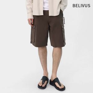[빌리버스]빌리버스 남성 버뮤다 와이드 카고 바지 BXRP007